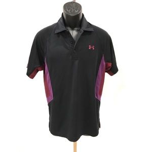Under Armour Black Active Polo Shirt Small